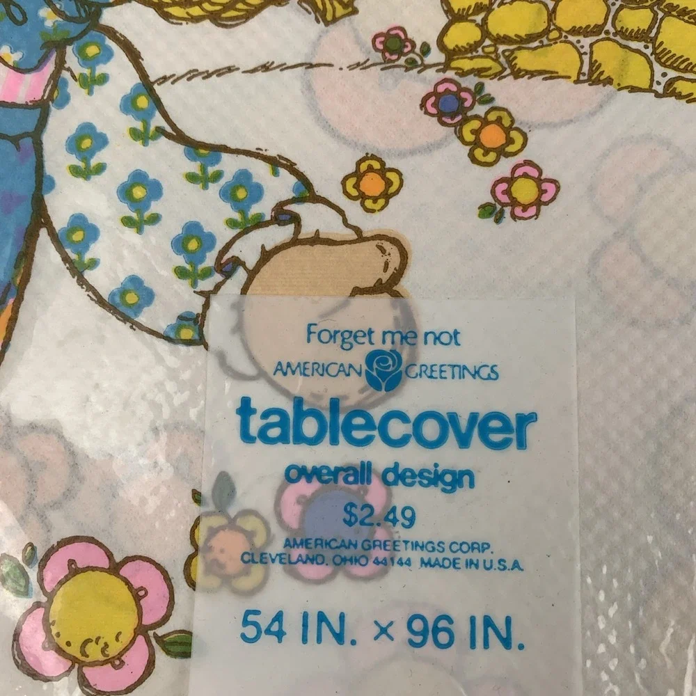 Vtg Holly Hobbie American Greetings Tablecover Made In USA NIP